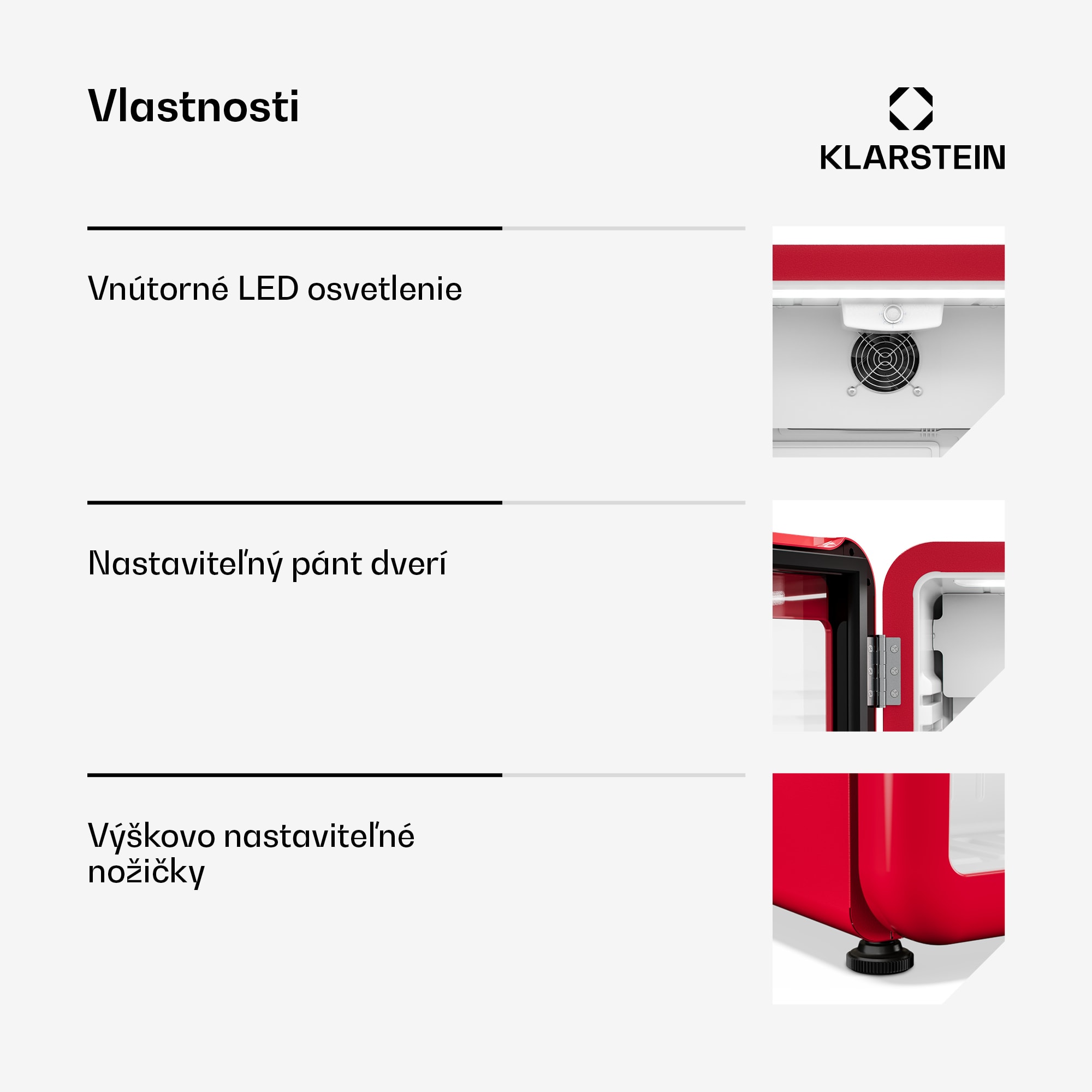 Klarstein Audrey Evo chladič nápojov | 72 x 38 cm | LED vnútorné osvetlenie | 95 W | 42 dB – Obrázok 5