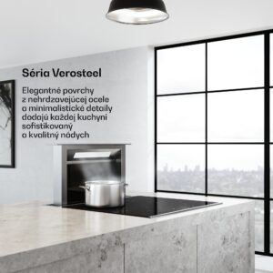 Klarstein Verosteel indukčná varná doska + Verosteel spádový digestor | 60 cm