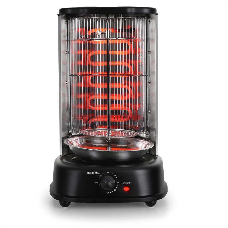 OneConcept Kebap Master, vertikálny gril, 1800 W, čierny – Obrázok 4