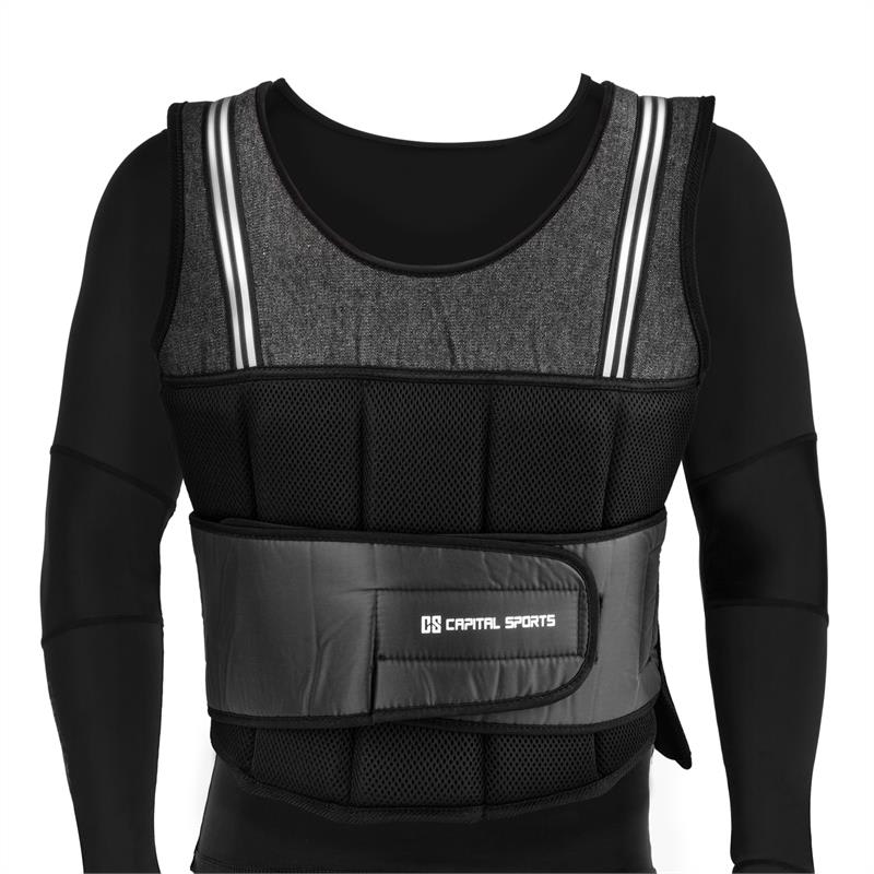 Capital Sports Vestpro 10, záťažová vesta s 10 kg závažiami, celkom 23 závaží
