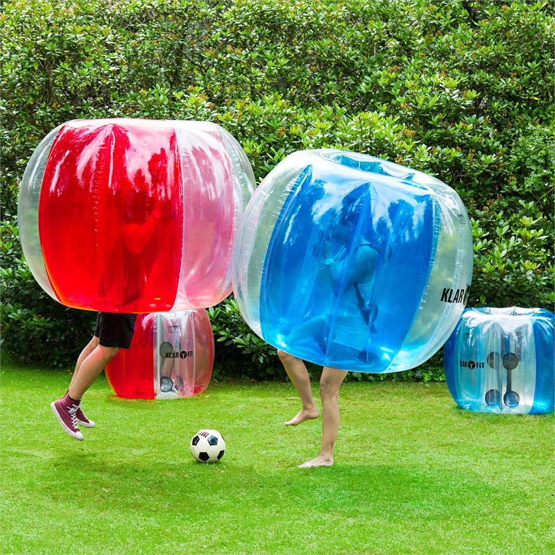 KLARFIT Bubball AR Bubble Ball pre dospelých 120x150cm EN71P PVC červená