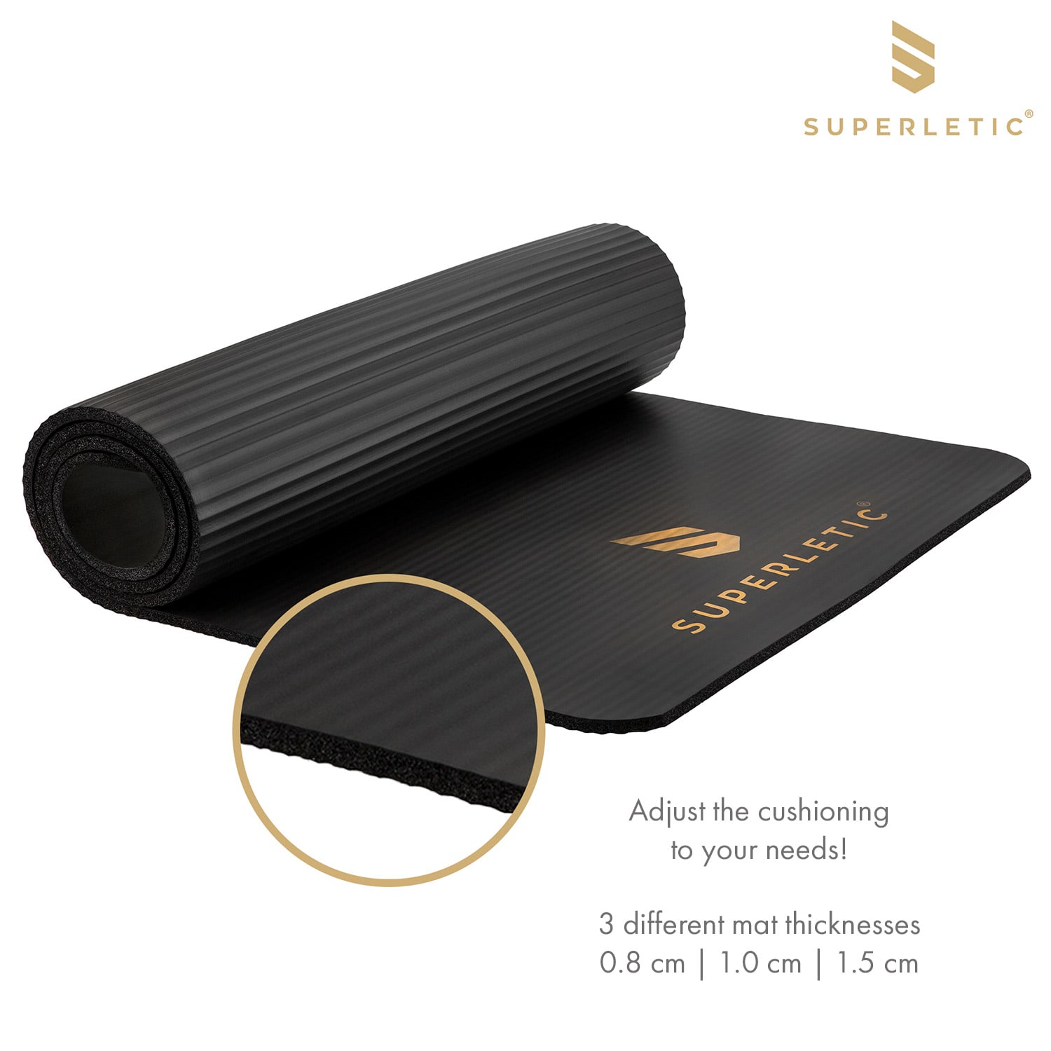 Capital Sports Deva, gymnastická podložka, 180x1,0x60 cm, NBR pena, protišmyková, vrátane popruhu – Obrázok 3