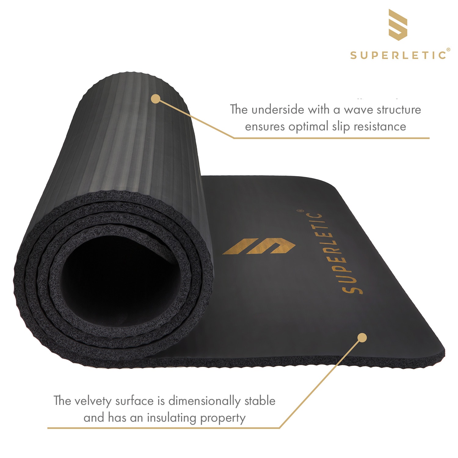 Capital Sports Deva, gymnastická podložka, 180x1,0x60 cm, NBR pena, protišmyková, vrátane popruhu – Obrázok 4