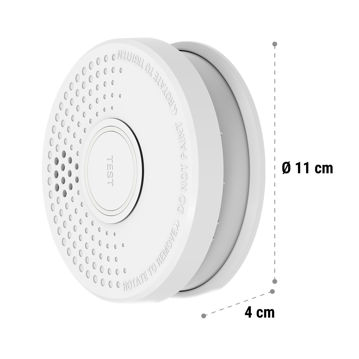 SHD by oneConcept Detektor dymu DOF39, plast, výstražný signál: 85 dB, 9V na batérie – Obrázok 5