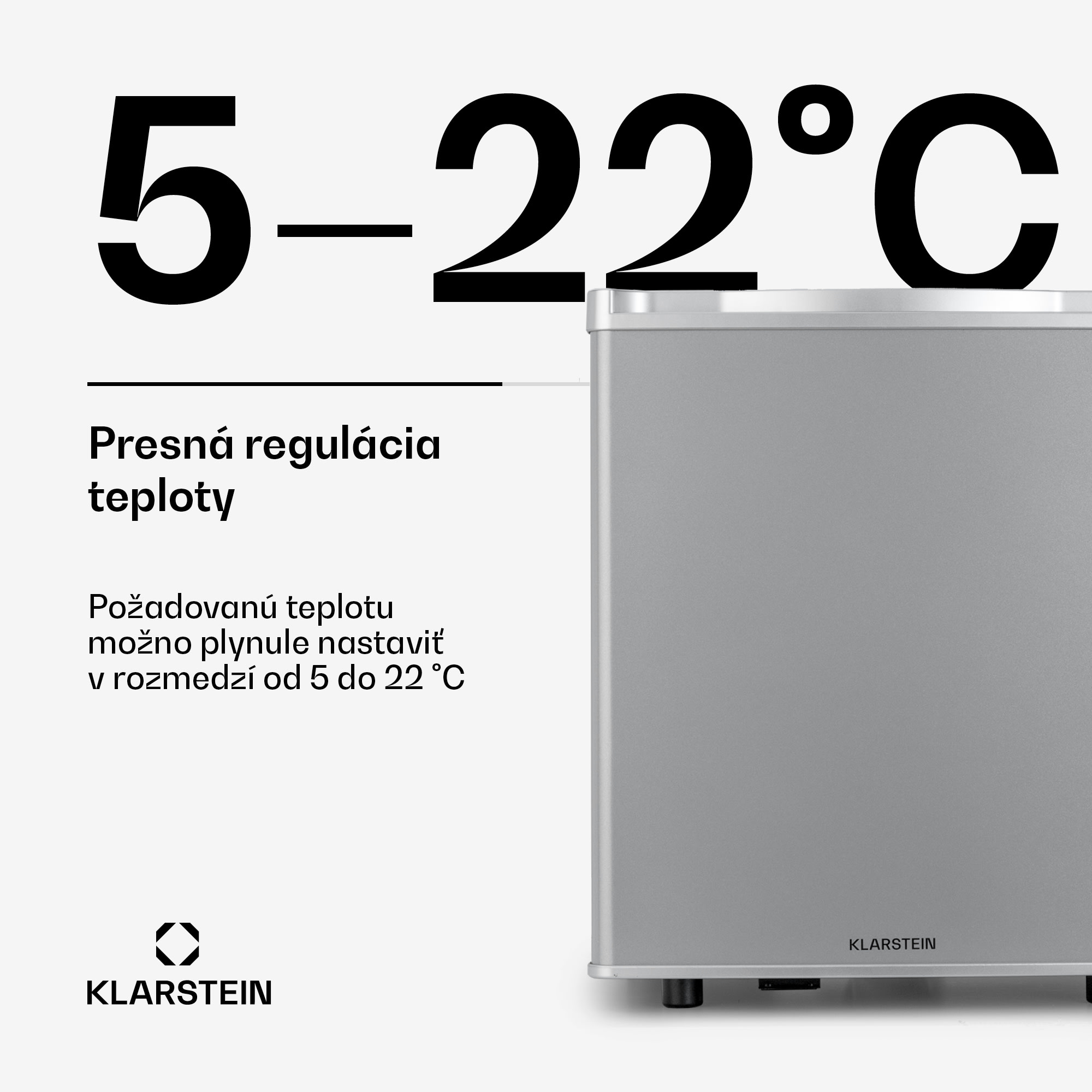 Klarstein Happy Hour 45, mini chladnička, minibar, chladnička na nápoje, 45 l, 26 dB – Obrázok 3