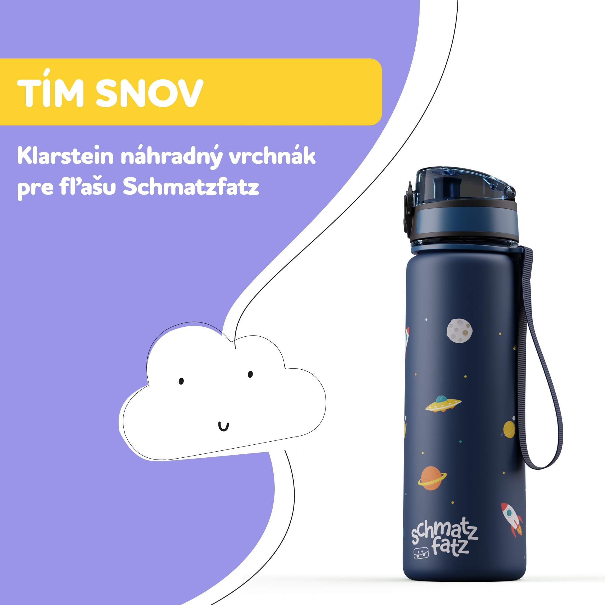 Klarstein Schmatzfatz náhradný vrchnák s tlačidlom pre 500 ml fľašu