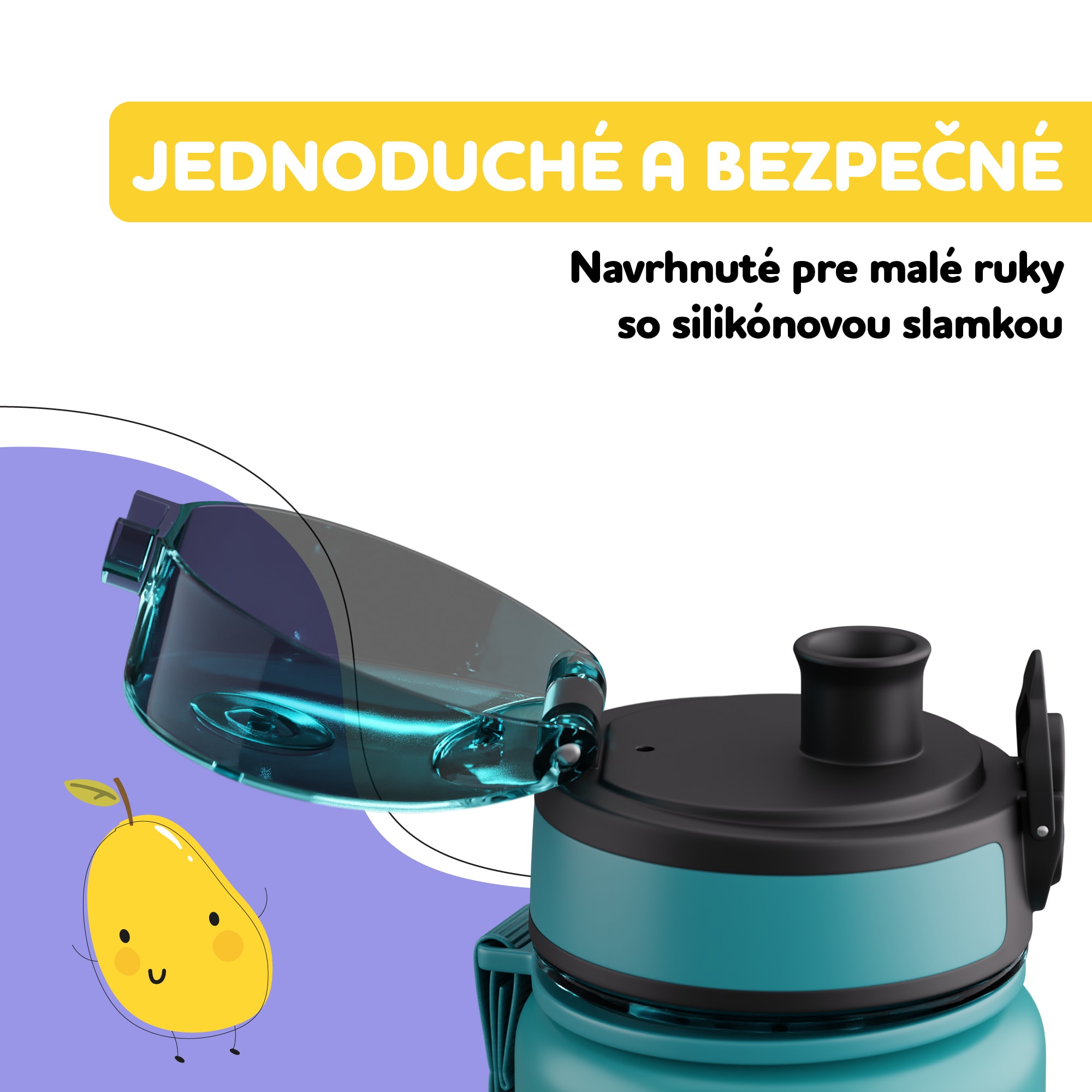 Klarstein schmatzfatz náhradné viečko, tlačidlo, silikónová slamka, pre 500ml fľašu – Obrázok 4