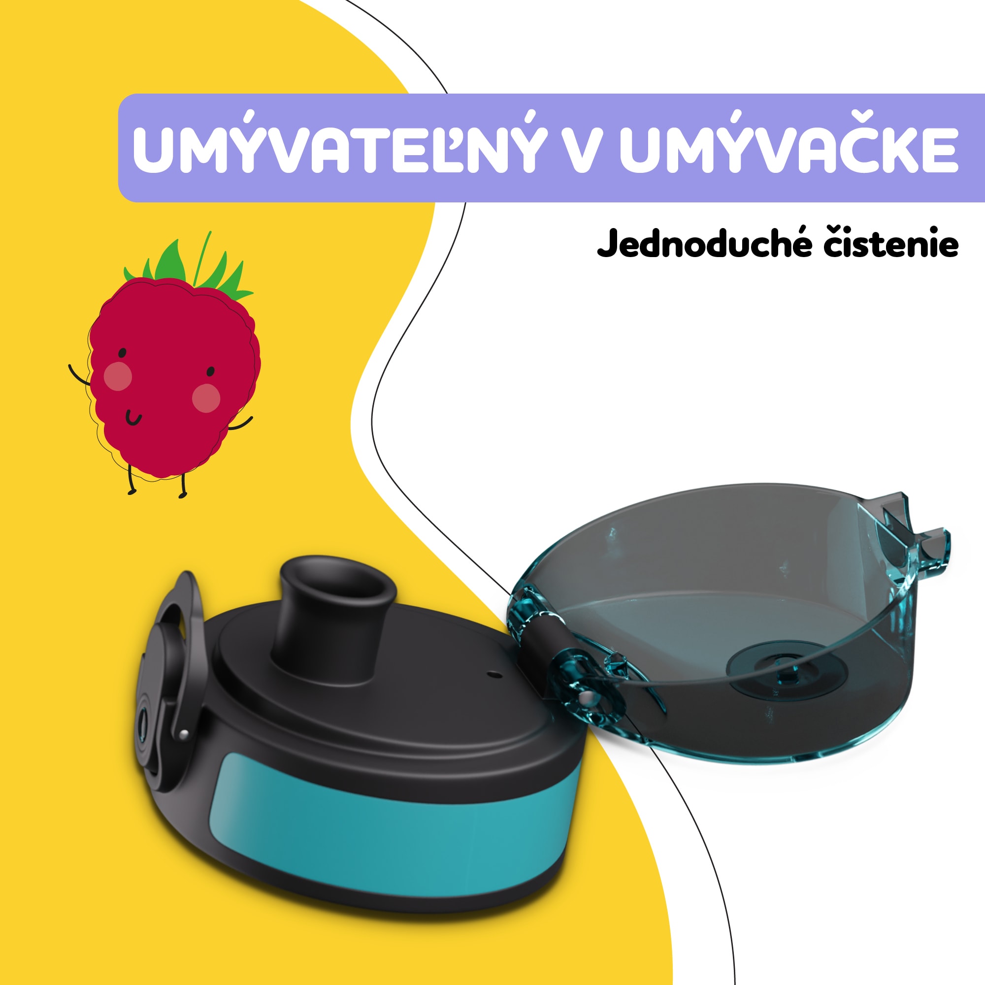 Klarstein schmatzfatz náhradné viečko, tlačidlo, silikónová slamka, pre 500ml fľašu – Obrázok 5