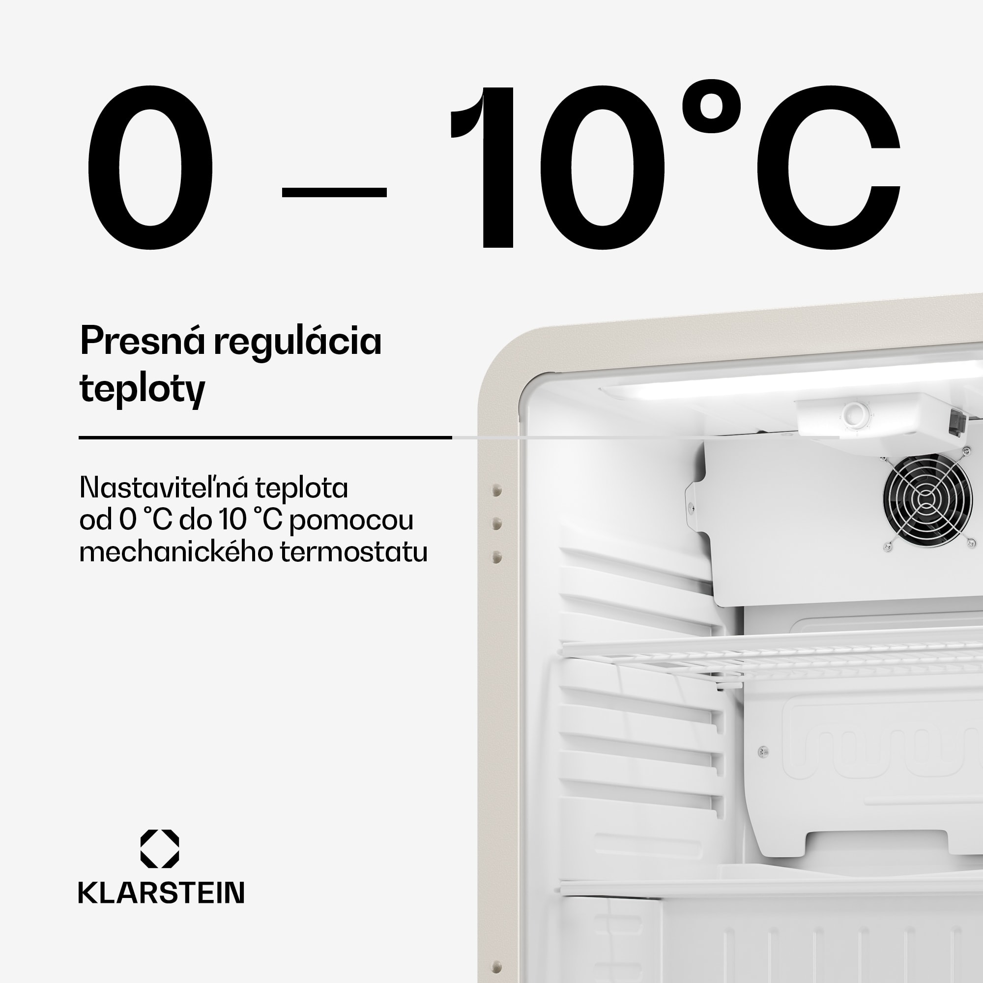 Klarstein Audrey Evo chladič nápojov | 56 x 38 cm | LED vnútorné osvetlenie | 85 W | 42 dB – Obrázok 3