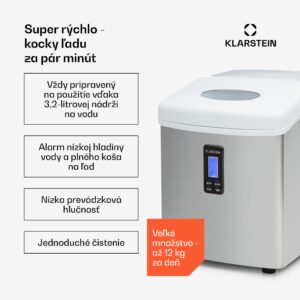 Klarstein Mr. Black-Frost, výrobník ľadu, 150 W, stroj na výrobu ľadu
