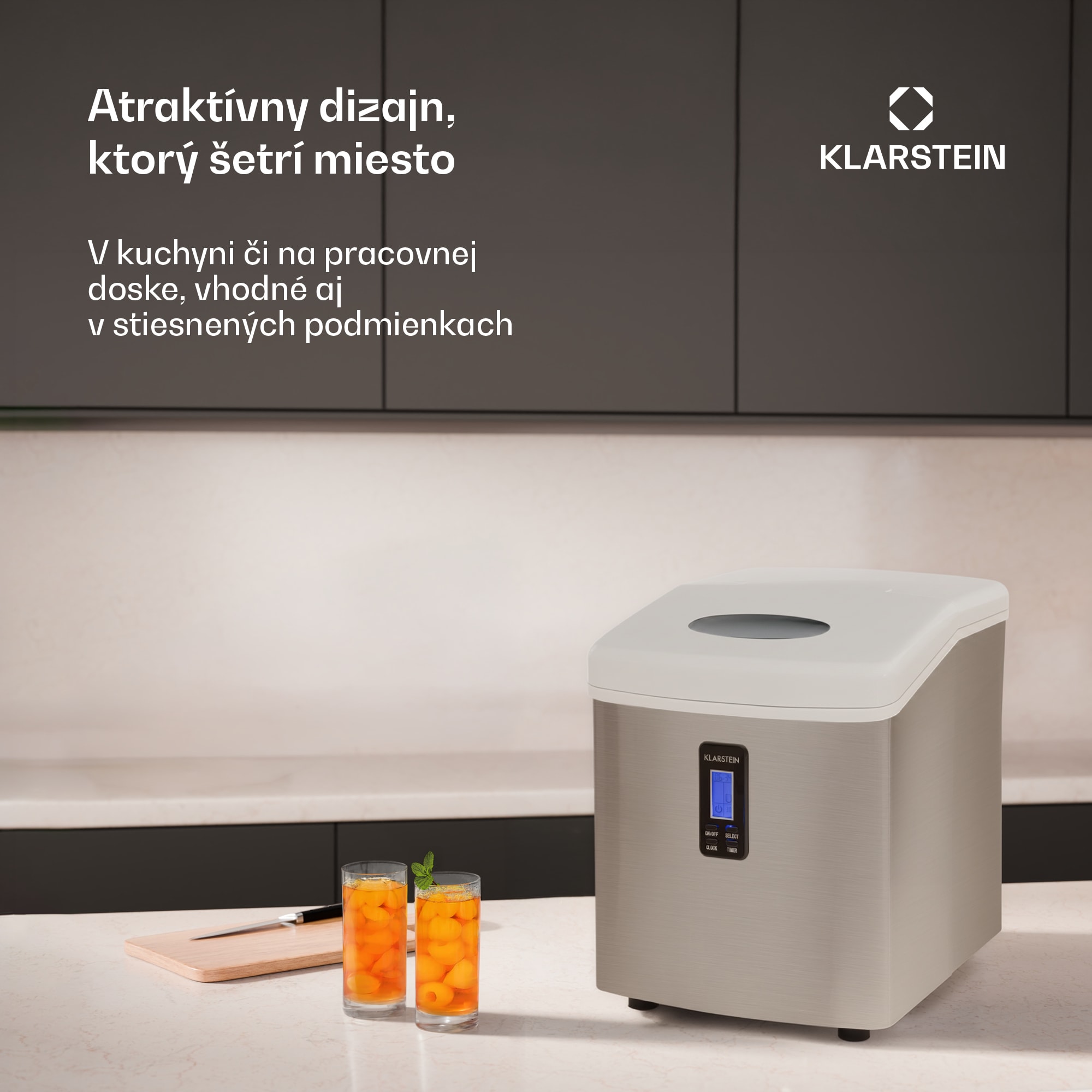 Klarstein Mr. Black-Frost, výrobník ľadu, 150 W, stroj na výrobu ľadu – Obrázok 2