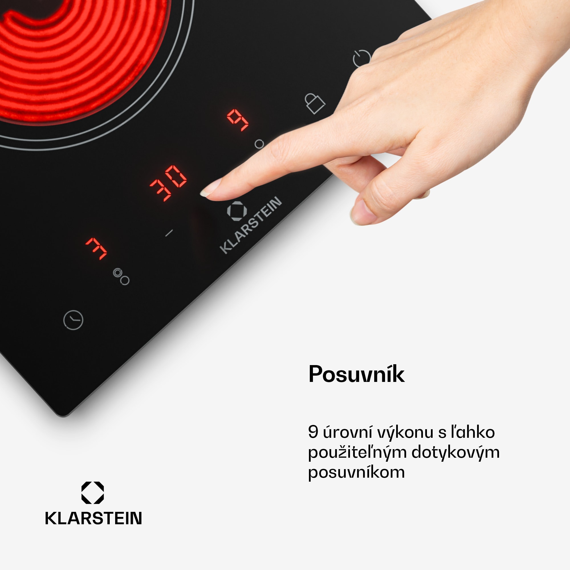 Klarstein VariCook Domino, indukčná varná doska, 2 platničky, 3000 W – Obrázok 3