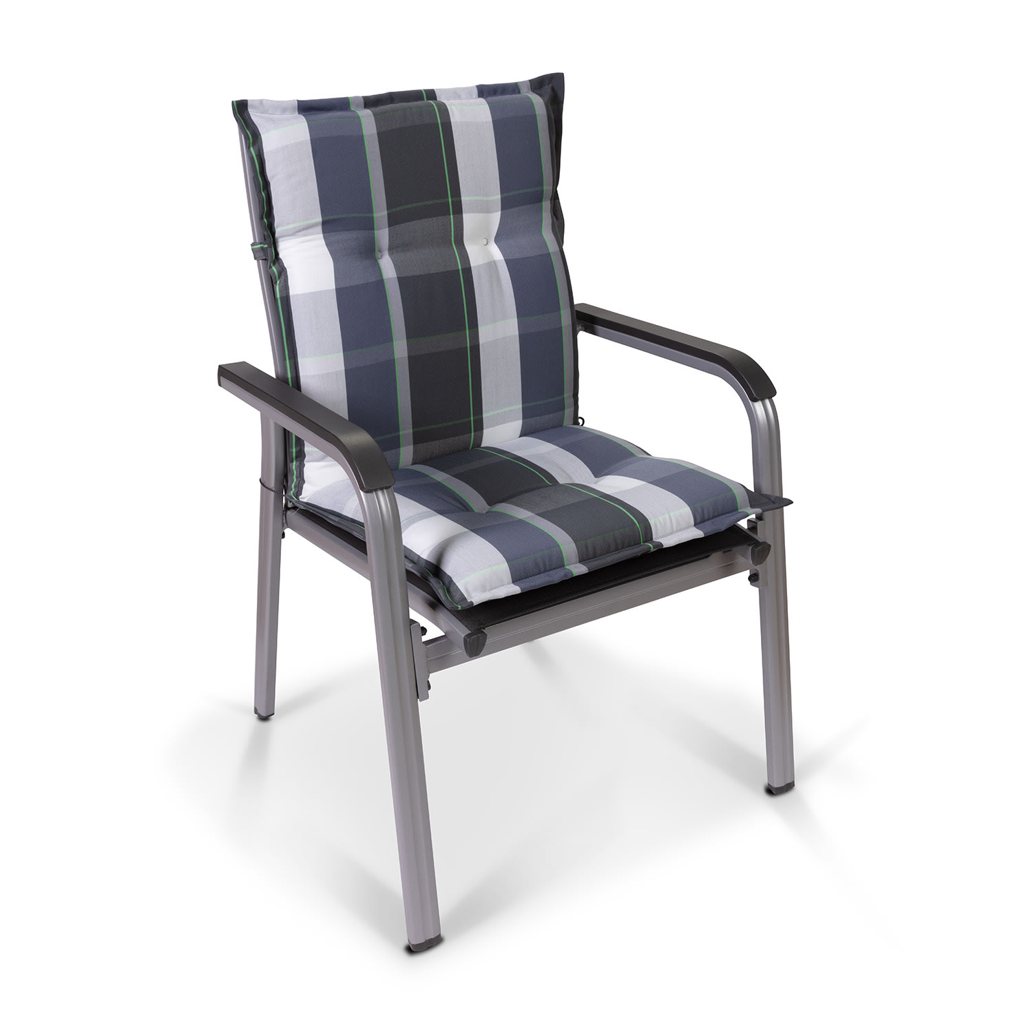 Blumfeldt Prato, čalúnená podložka, podložka na stoličku, podložka na nižšie polohovacie kreslo, na záhradnú stoličku, polyester, 50 × 100 × 8 cm