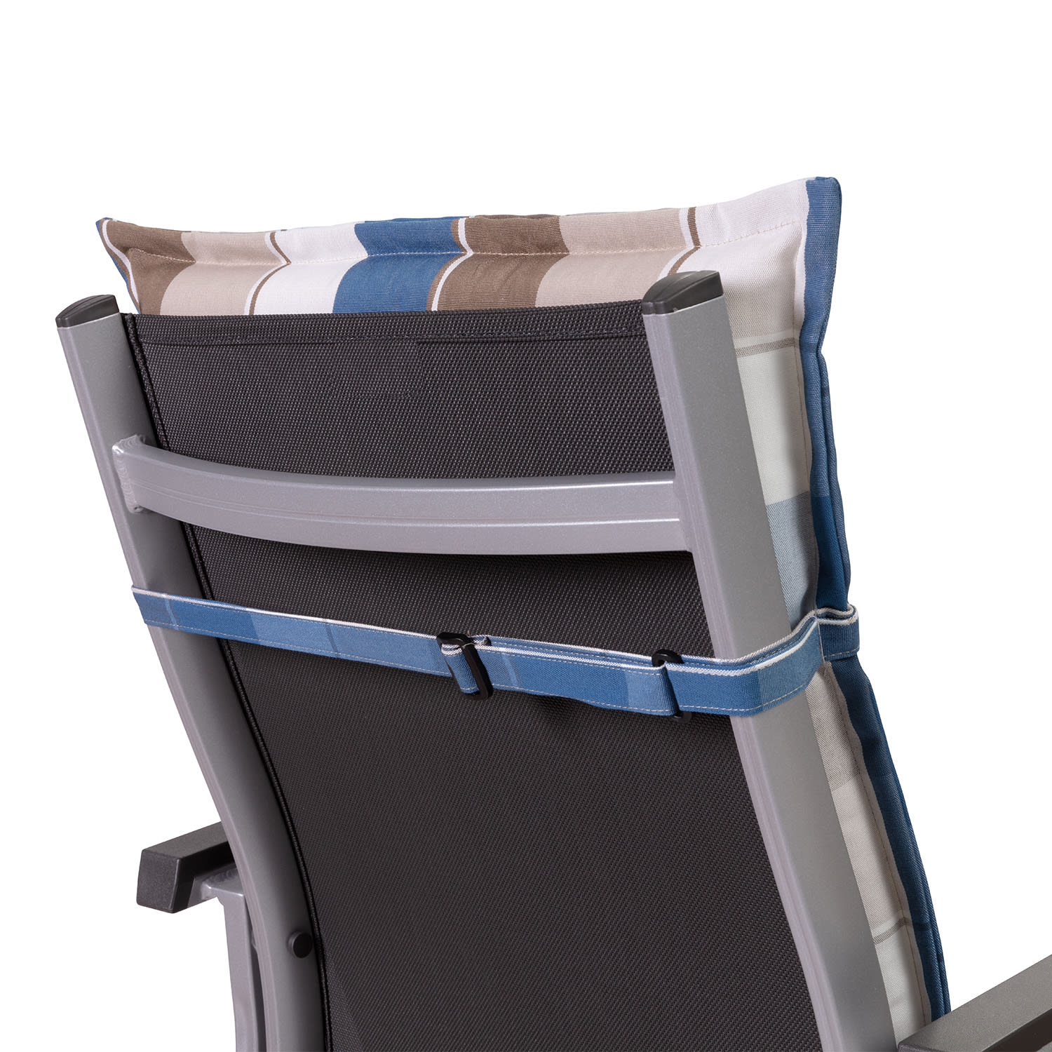 Blumfeldt Prato, čalúnená podložka, podložka na stoličku, podložka na nižšie polohovacie kreslo, na záhradnú stoličku, polyester, 50 × 100 × 8 cm – Obrázok 2