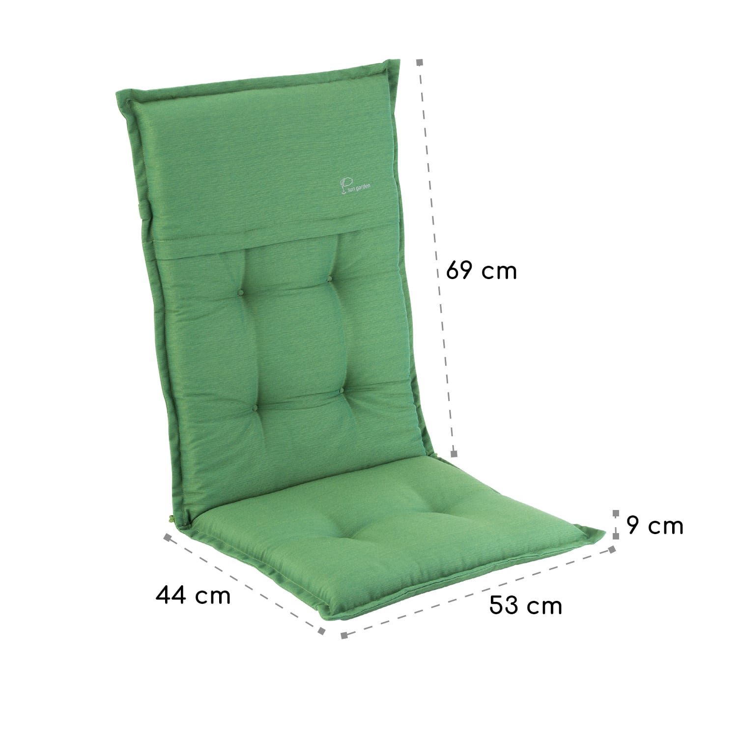 Blumfeldt Coburg, čalúnenie, čalúnenie na kreslo, vysoké operadlo, záhradná stolička, polyester, 53x117x9cm – Obrázok 4