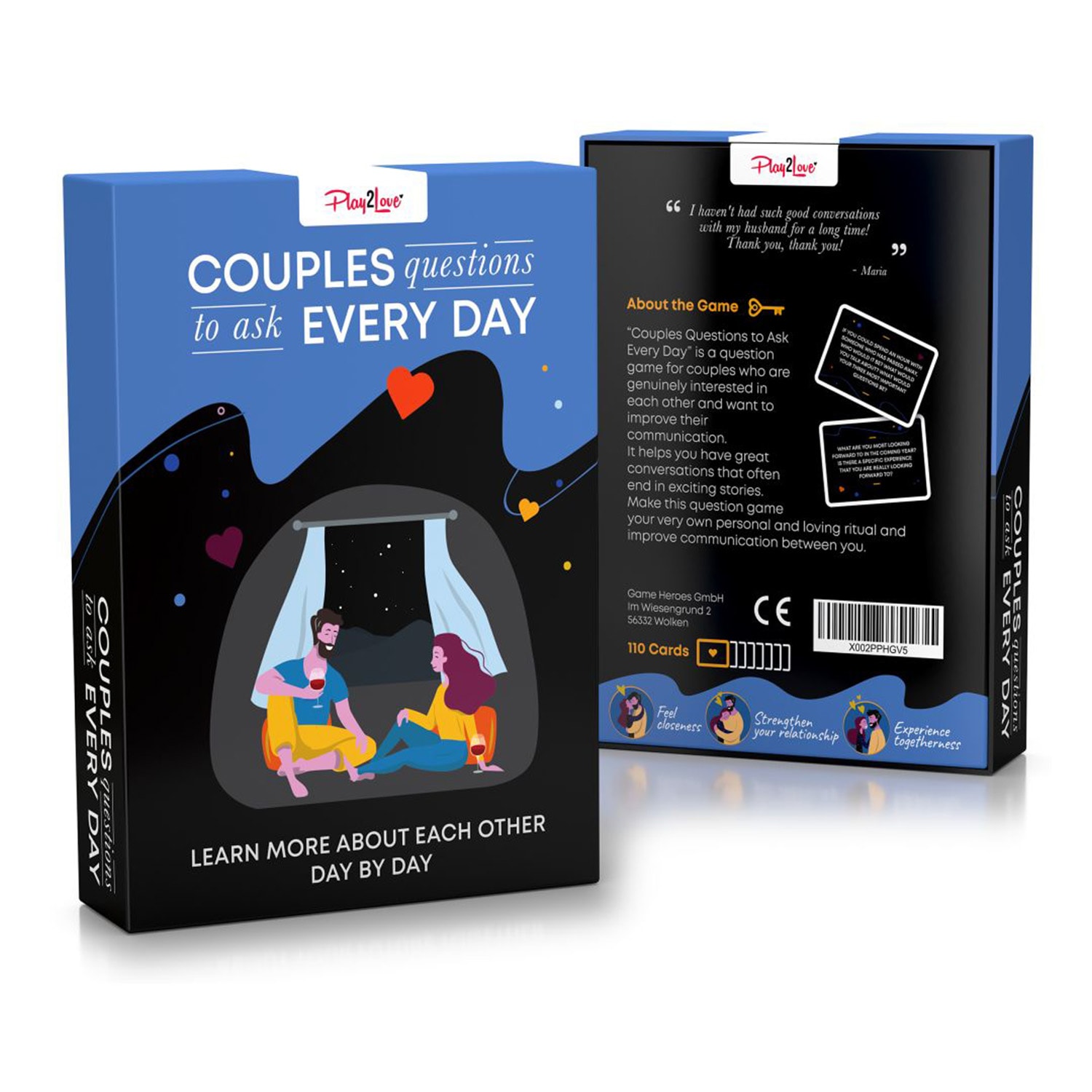 Spielehelden Couples Game Otázky na každý deň Pre páry 100 vzrušujúcich otázok v anglickom jazyku – Obrázok 5