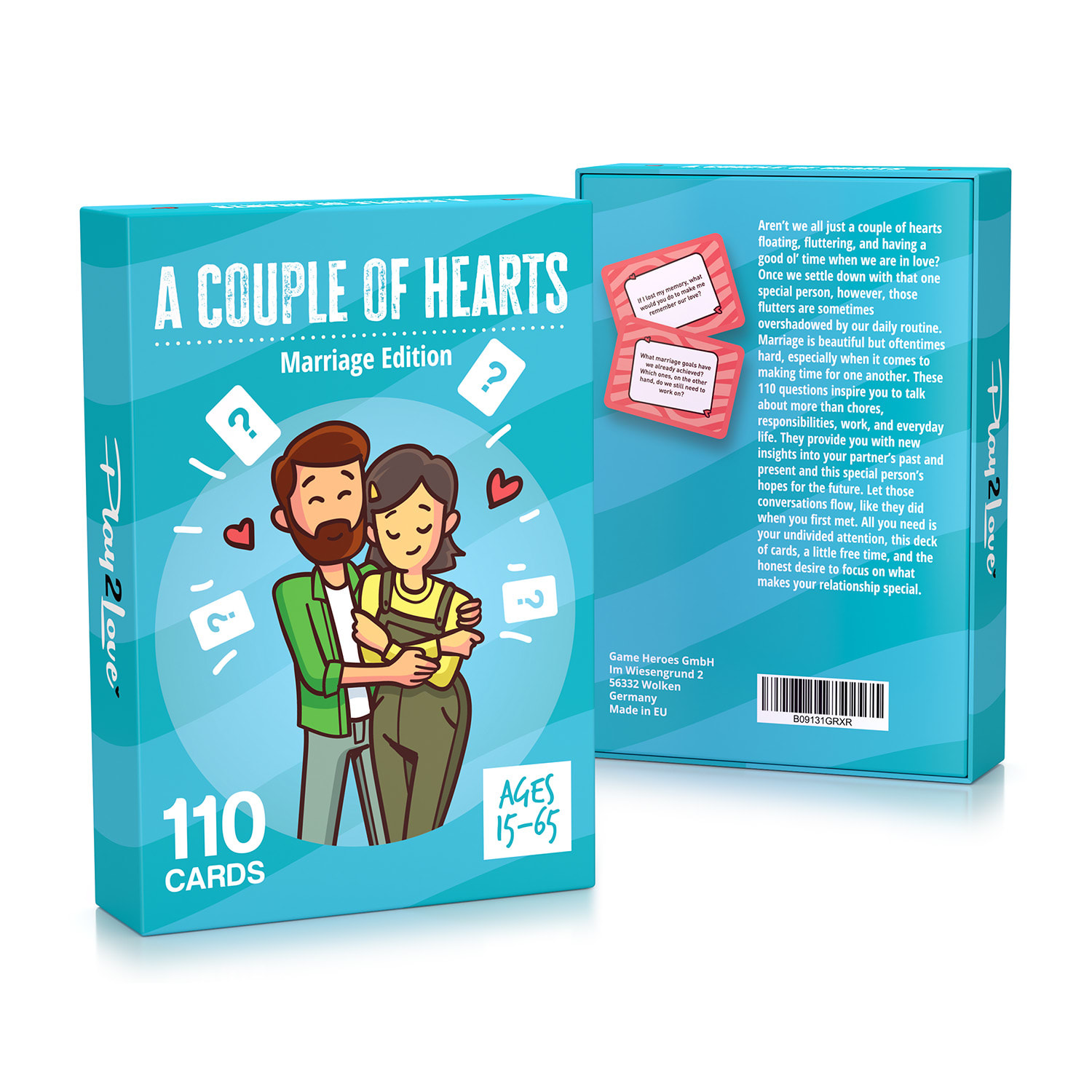 Spielehelden A Couple of Hearts Pre páry 110 láskyplných otázok pre manželské páry v anglickom jazyku – Obrázok 5