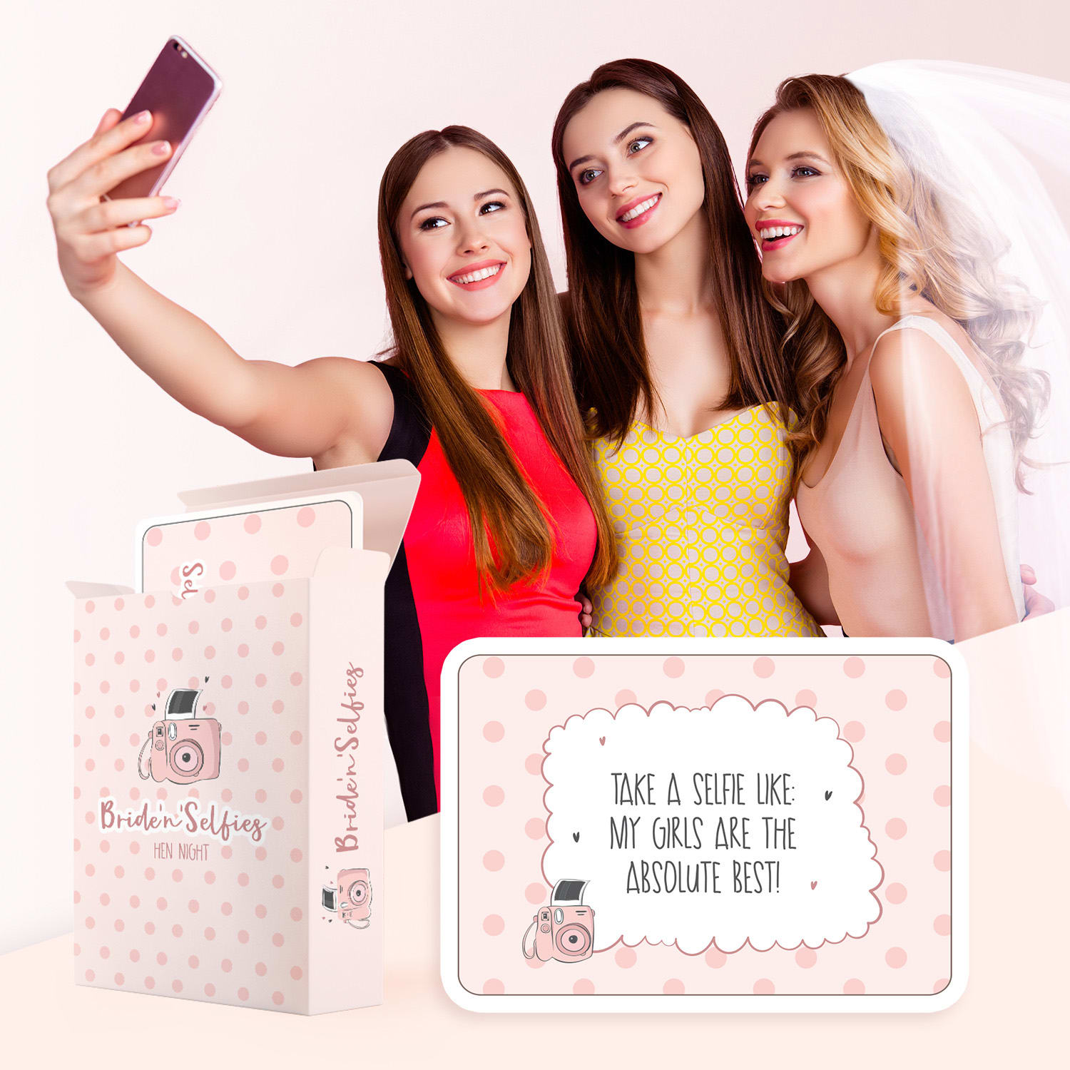 Spielehelden Bride'n'Selfies, hra s fotkami, 55 fotografických úloh, pre dievčatá v anglickom jazyku – Obrázok 5