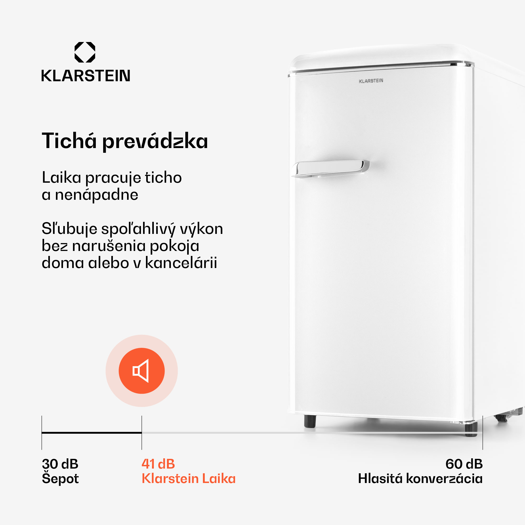 Klarstein Laika 60L mraznička 60 l 3 zásuvky teplota: -18 až 0 °C – Obrázok 5