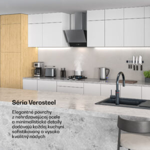 Klarstein Verosteel rýchlovarná kanvica | 1,7 litra | 2200 W | Základňa otočná o 360° | Moderný dizajn z nehrdzavejúcej ocele