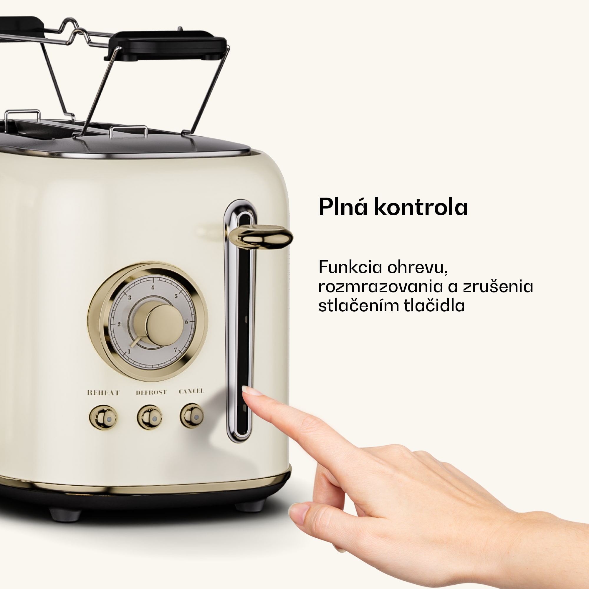 Klarstein Victoria hriankovač | Hriankovač na 2 krajce | 800 W | 7 úrovní opečenia | Ohrievač žemlí – Obrázok 4