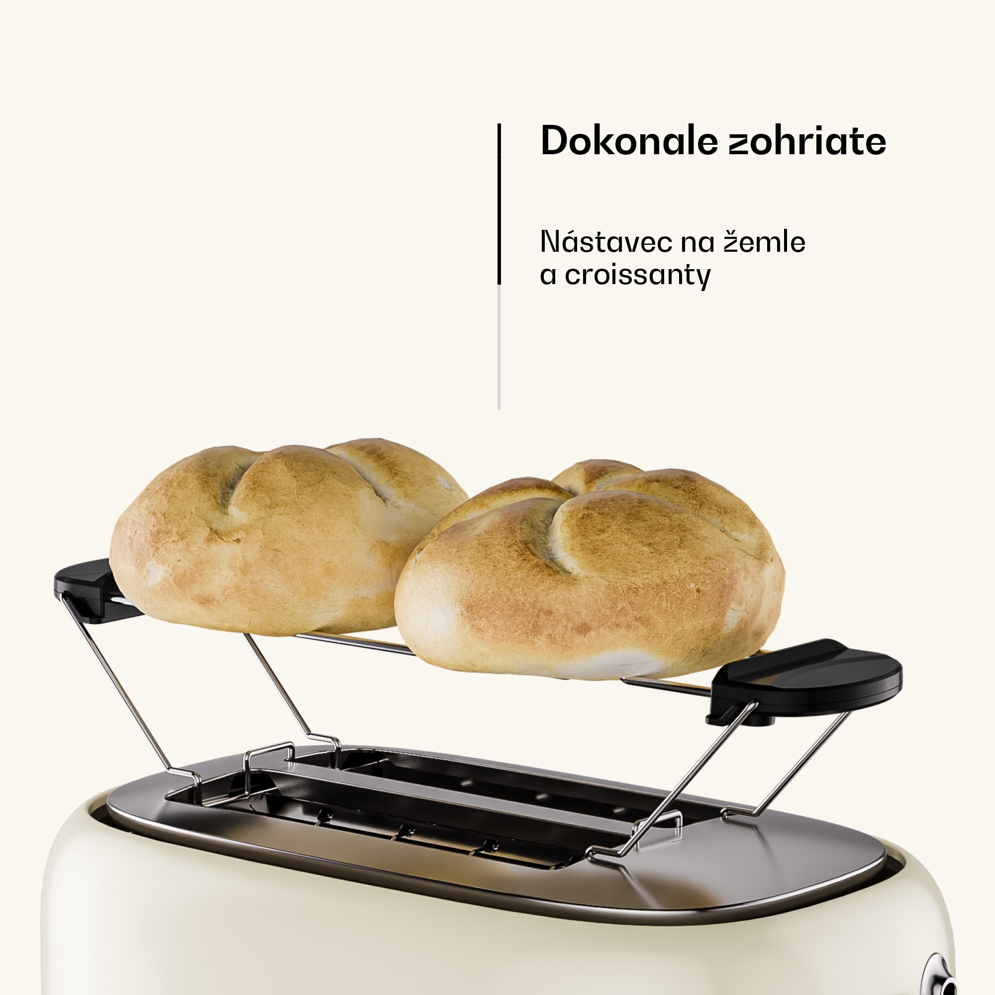 Klarstein Victoria hriankovač | Hriankovač na 2 krajce | 800 W | 7 úrovní opečenia | Ohrievač žemlí – Obrázok 5