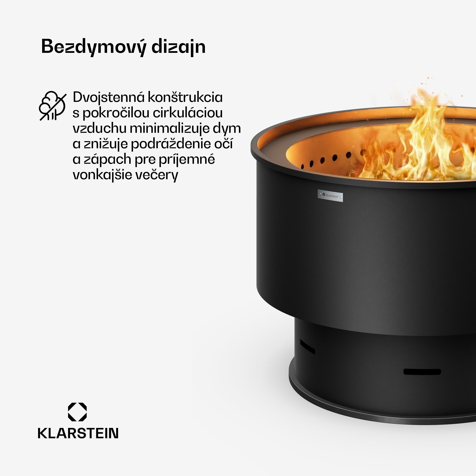 Blumfeldt Pompeji ohnisko s grilom | Ochrana proti iskrám | Odolné voči prevráteniu | Robustné | 60 cm – Obrázok 3