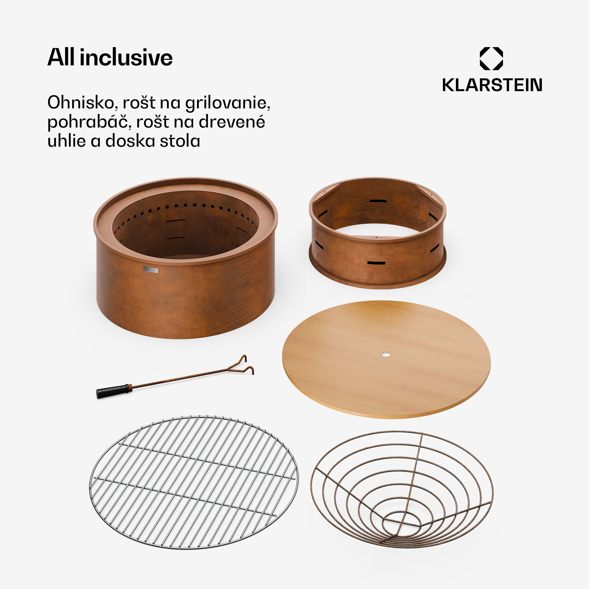 Blumfeldt Pompeji ohnisko s grilom | Ochrana proti iskrám | Odolné voči prevráteniu | Robustné | 60 cm – Obrázok 5