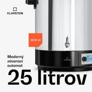Klarstein Biggie závarací automat a dávkovač vareného vína | 25 litrov | 30 – 100 °C | 2000 W | Nehrdzavejúca oceľ