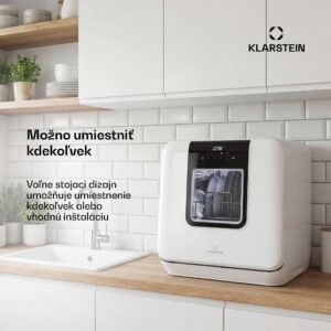 Klarstein Melville stolová umývačka riadu | 7 programov | Technológia Aqua-Stop | 860 W | 42 cm