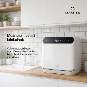 Klarstein Oceana stolová umývačka riadu | 7 programov | Technológia Aqua-Stop | 860 W | 42 cm
