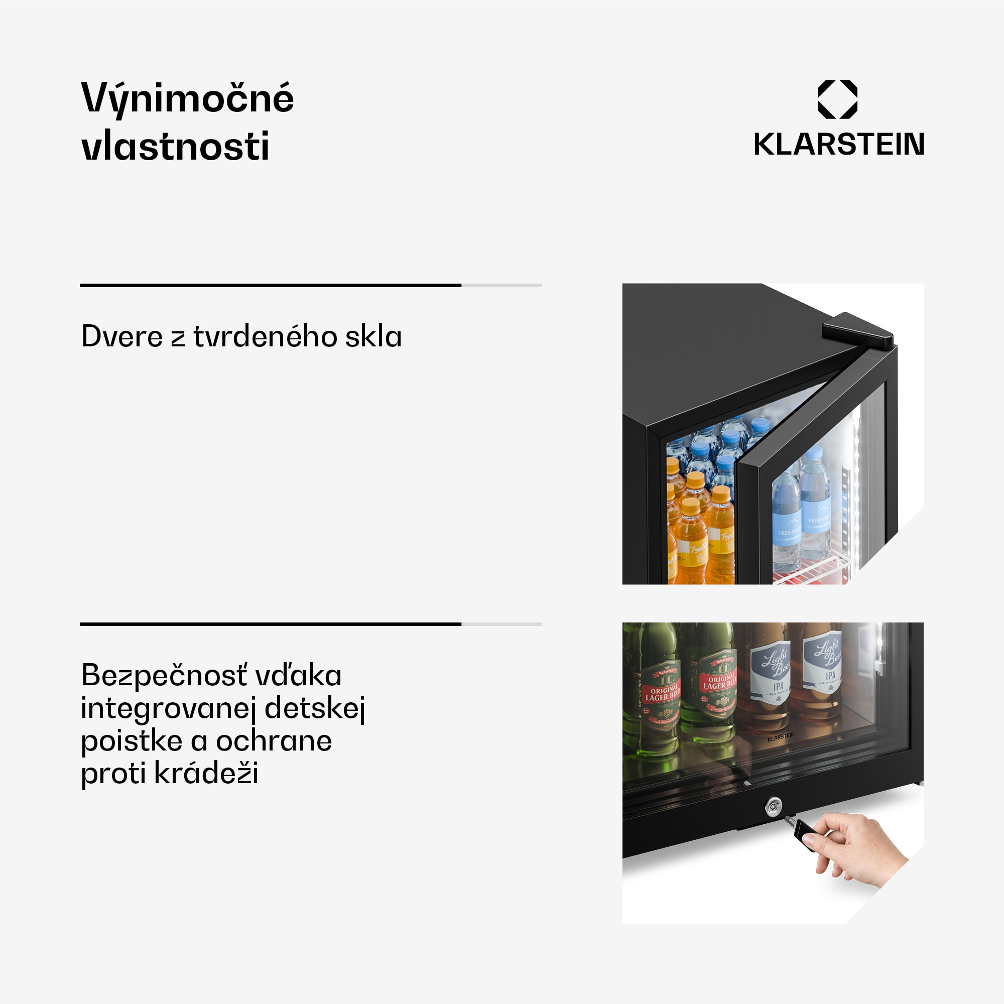 Klarstein GrandCooler gastro chladnička na nápoje | 106 x 46 cm | LED vnútorné osvetlenie | Čierna – Obrázok 5