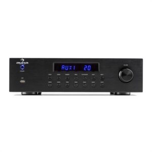 Auna AV2-CD850BT, 4-zónový stereo zosilňovač, 8 x 50 W RMS, bluetooth, USB, CD, čierny