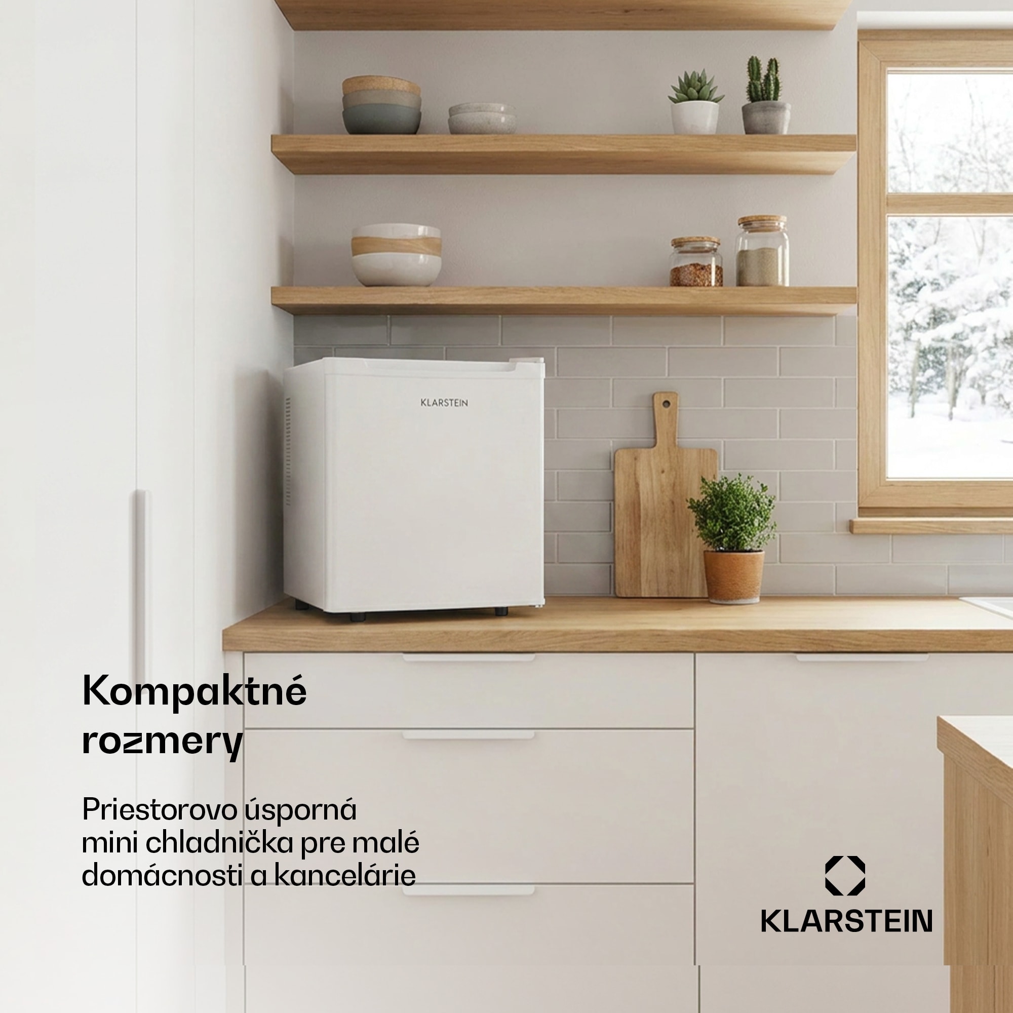 Klarstein Silent Cool, chladnička, 30 l, Arctic-Fox Cooling, energet. trieda G, biela – Obrázok 2