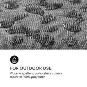 Blumfeldt Theia, poťahy na čalúnenie, 8 dielov, 100 % polyester, nepremokavé, tmavosivé