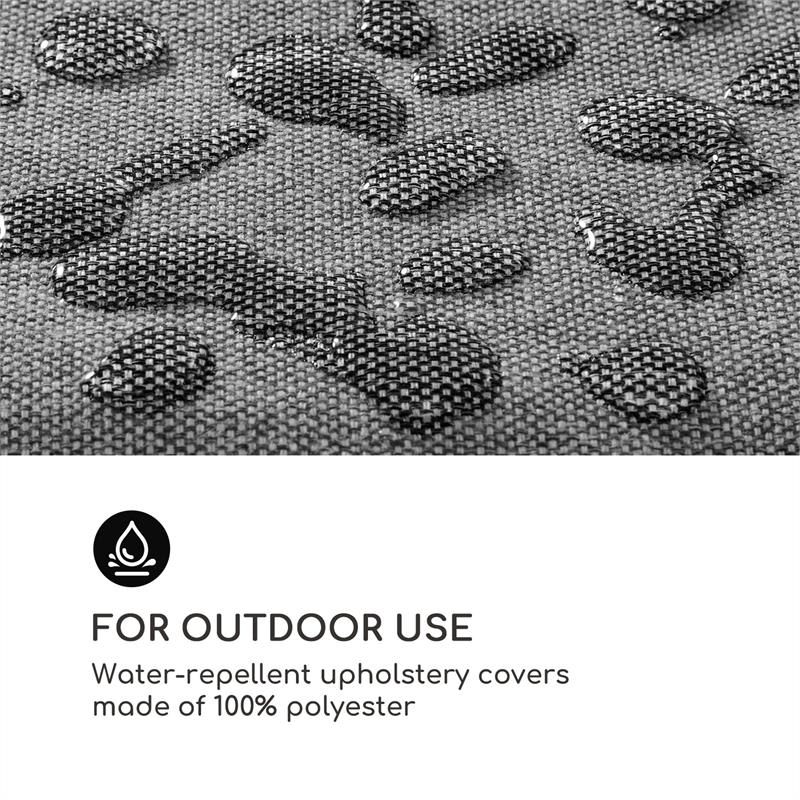 Blumfeldt Theia, poťahy na čalúnenie, 8 dielov, 100 % polyester, nepremokavé, tmavosivé