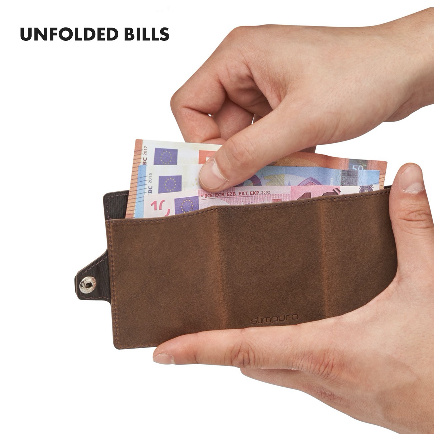 Slimpuro ZNAP, tenká peňaženka, 12 kariet, priečinok na mince, 8,9 × 1,8 × 6,3 cm (Š × V × H), RFID ochrana – Obrázok 3
