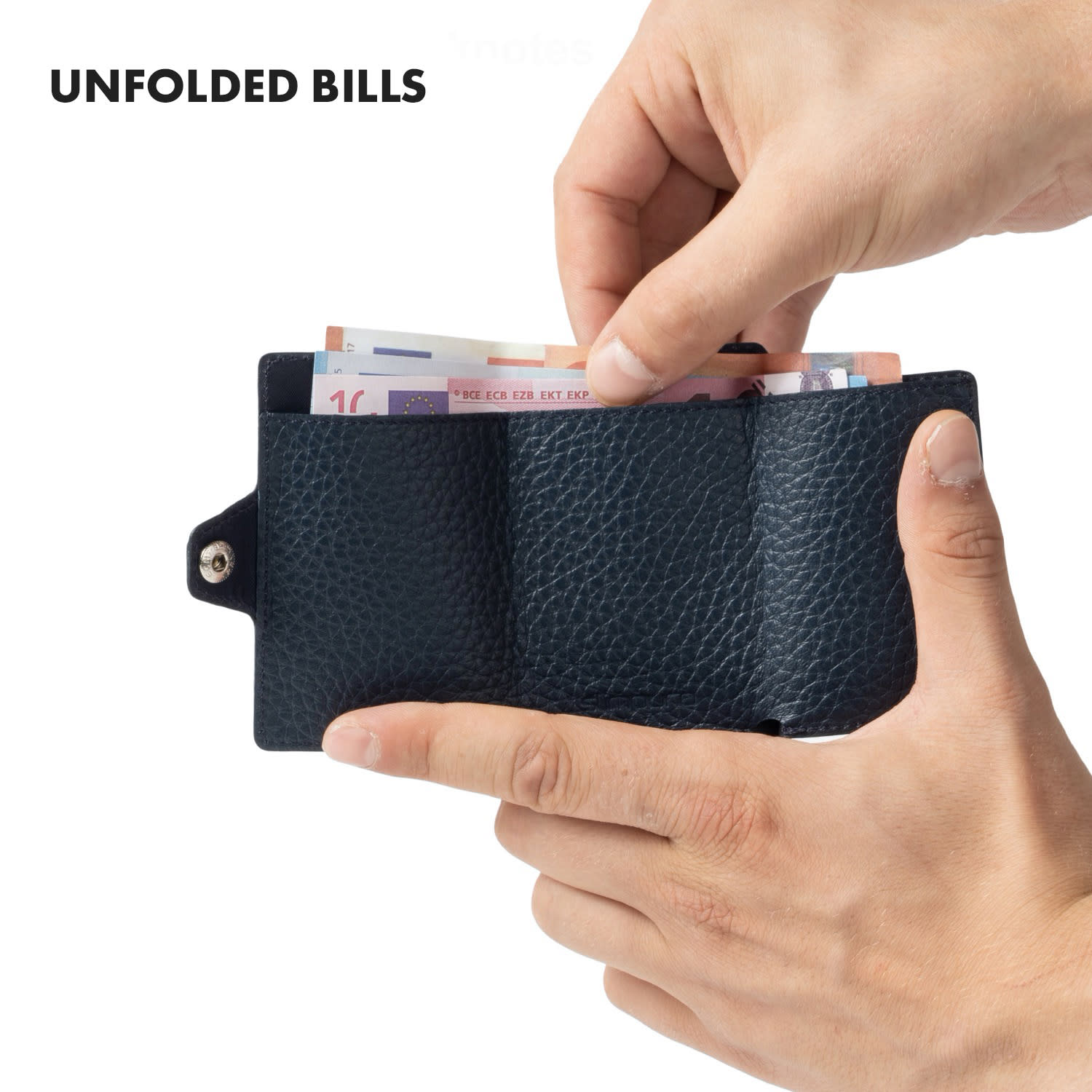 Slimpuro ZNAP Slim Wallet, 8 kariet, priehradka na mince, 8,9 x 1,5 x 6,3 cm (Š x V x H), ochrana RFID – Obrázok 3