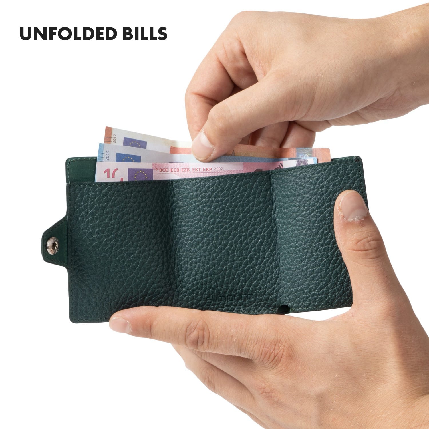 Slimpuro ZNAP Slim Wallet, 12 kariet, priehradka na mince, 8,9 x 1,8 x 6,3 cm (Š x V x H), ochrana RFID – Obrázok 3
