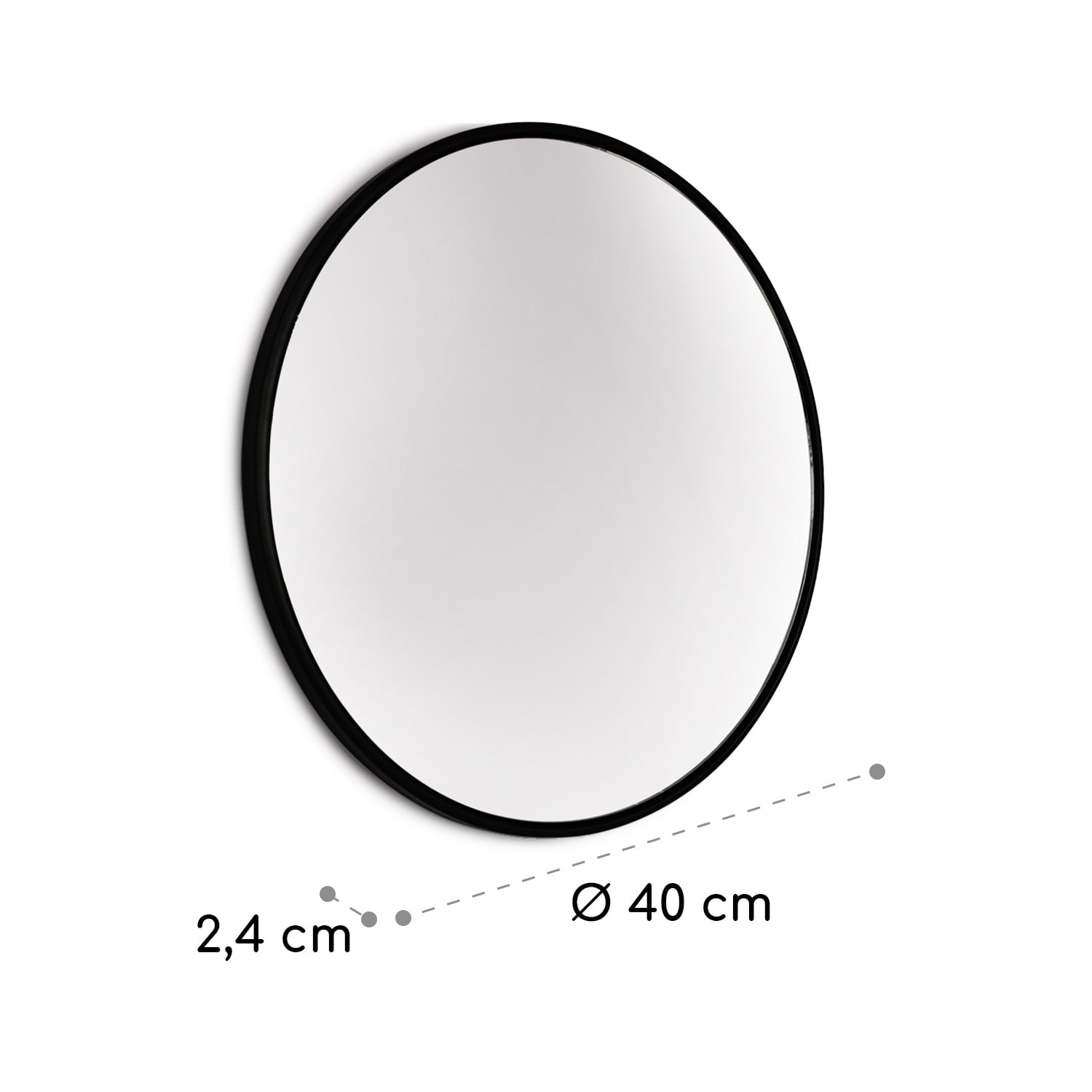 Casa Chic Fournier, nástenné zrkadlo s kovovým rámom, okrúhle, Ø 40 cm – Obrázok 5