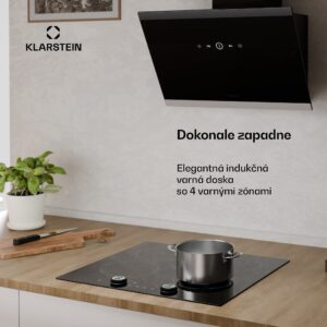 Klarstein Indukčná varná doska Neotouch | Moderná a výkonná | 4 varné zóny | 9 stupňov | 7200 W | 60 cm