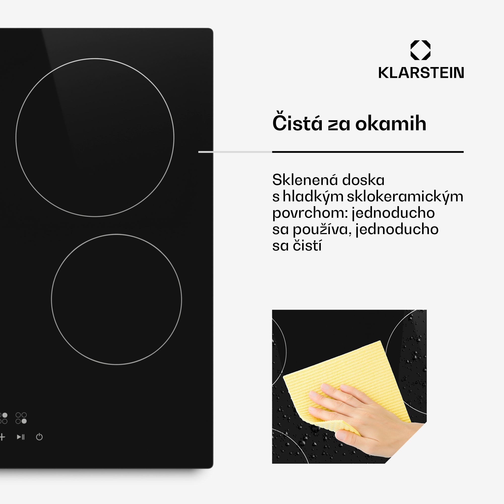 Klarstein Hito sklokeramická varná doska | 4 varné zóny | 6000 W | 9 úrovní výkonu | 60 cm – Obrázok 5