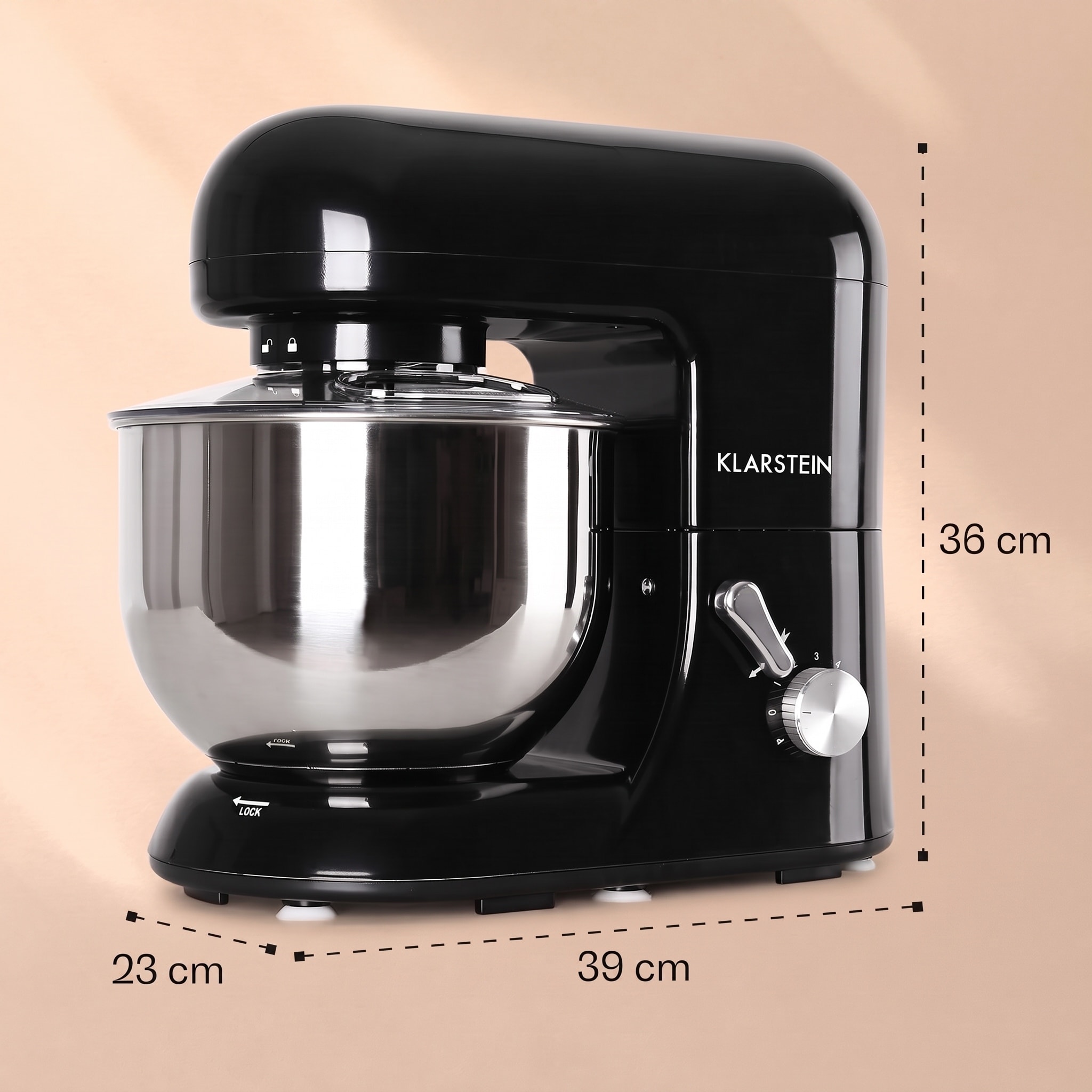 Klarstein Bella, kuchynský robot, 1800 W, 2,7 PS, 5,2 l – Obrázok 4