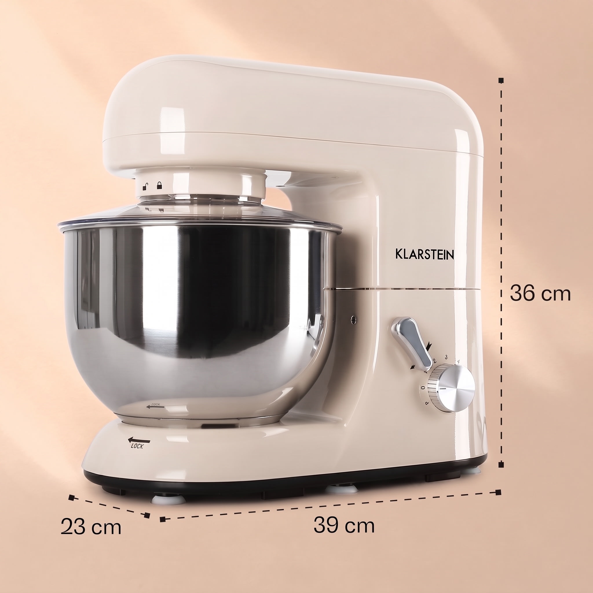 Klarstein Bella, kuchynský robot, 1800 W, 2,7 PS, 5,2 l – Obrázok 4