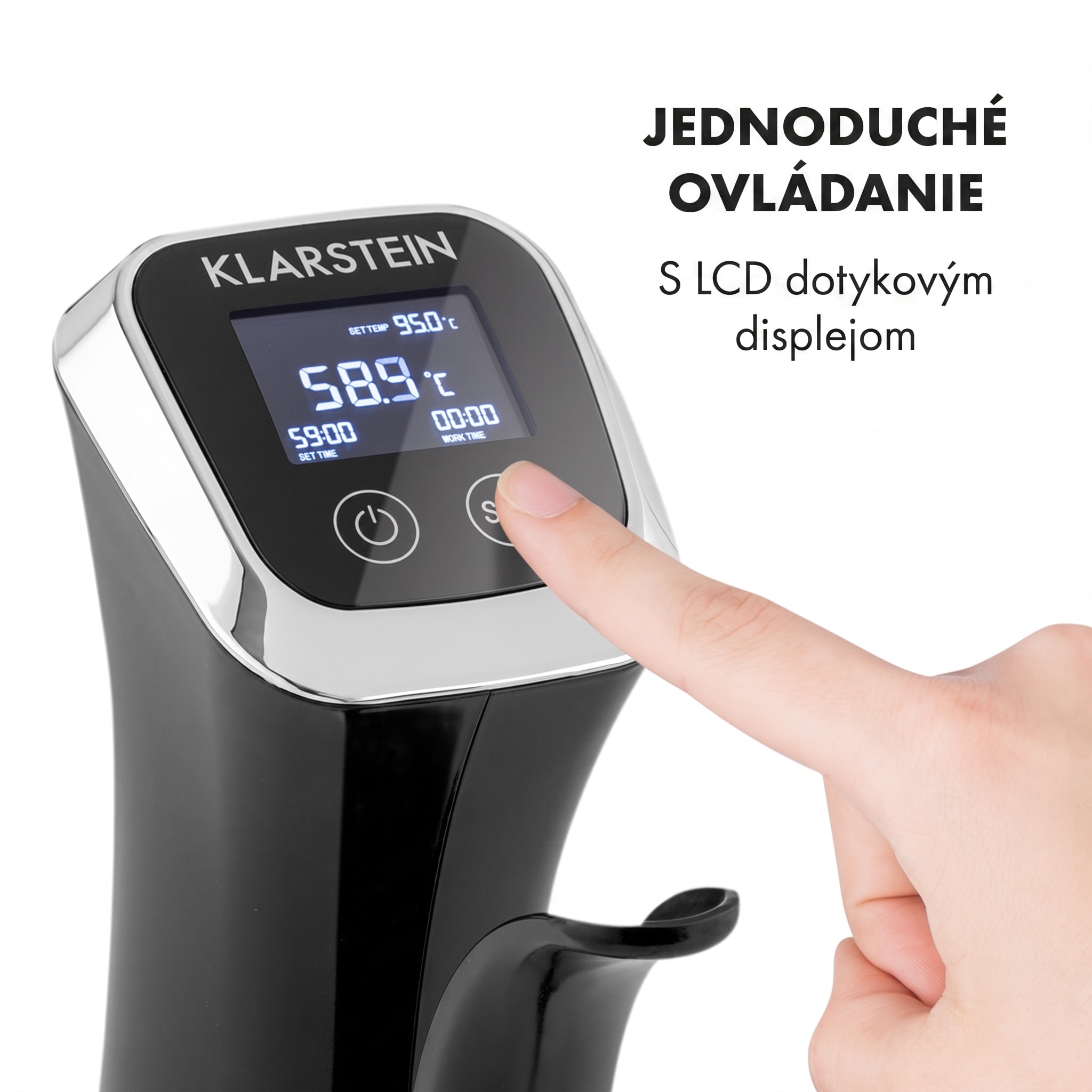 Klarstein Quickstick, Sous Vide varič, 20 l, termostat, cirkulačné čerpadlo, nehrdzavejúca oceľ – Obrázok 2