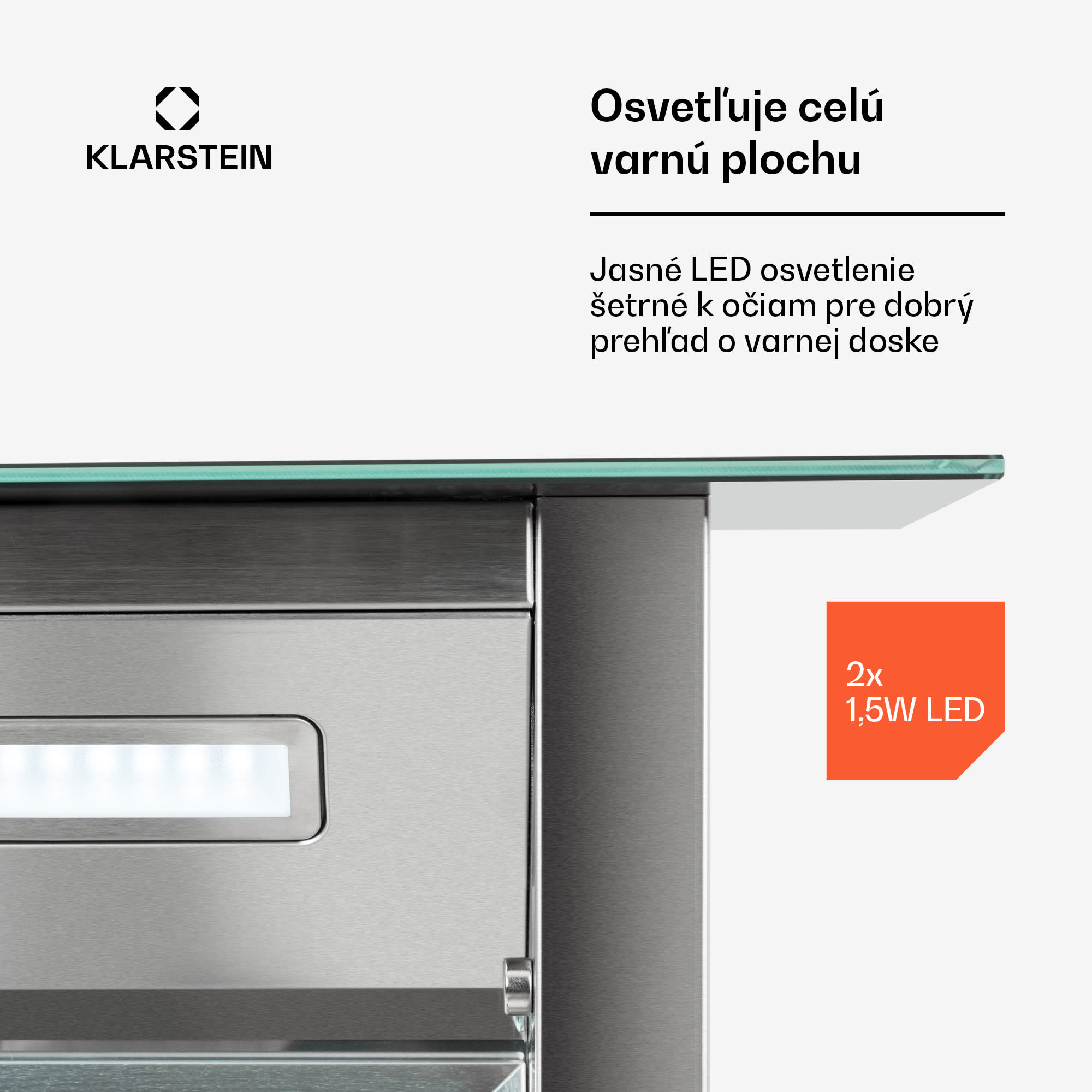 Klarstein Royal Flush Downdraft, digestor, 60 cm, výsuvný, 485 m³/h, nehrdzavejúca oceľ, čierny – Obrázok 4