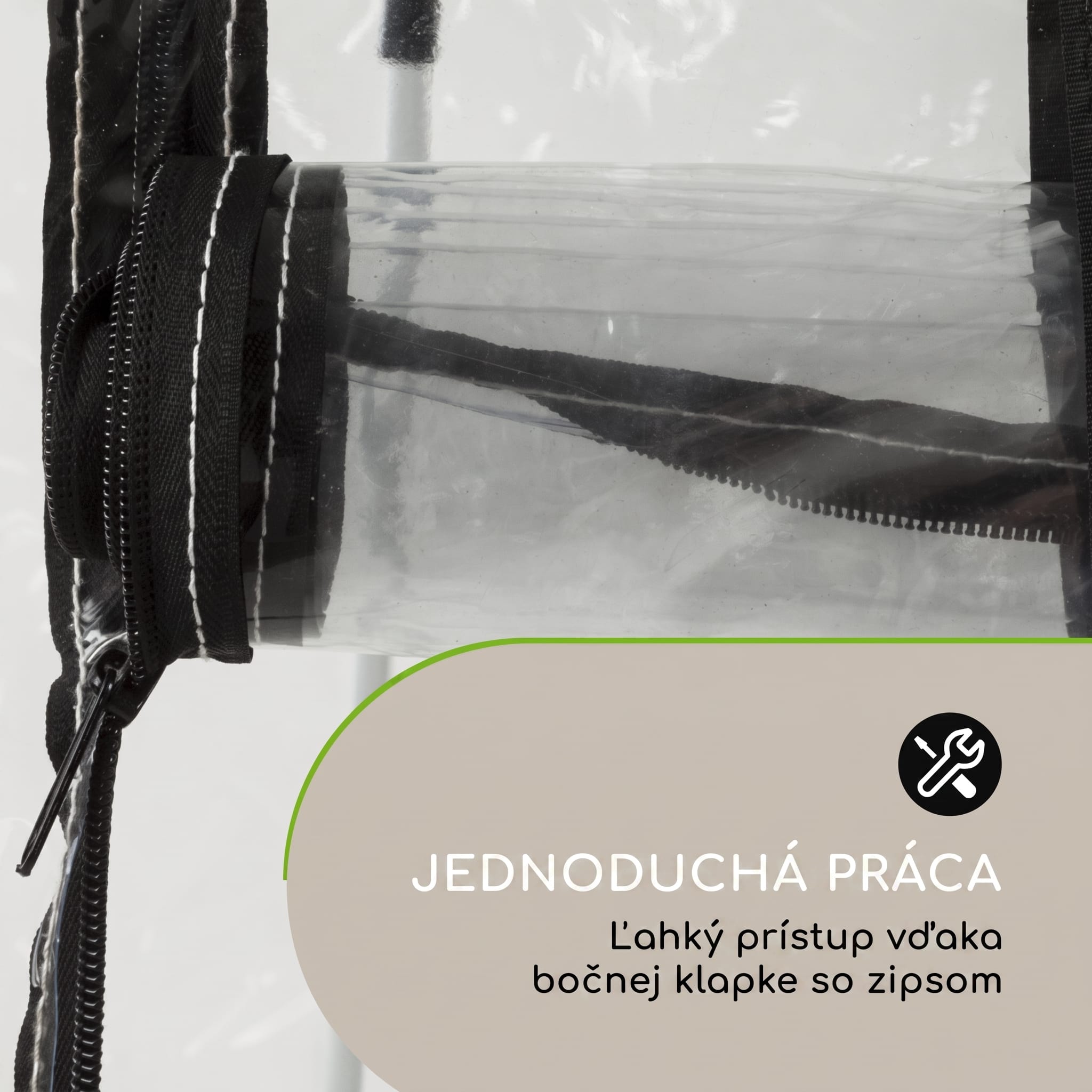 Blumfeldt High Grow Top 160, rozšírenie skleníka, 160 x 80 x 115 cm, oceľové trubky, PVC – Obrázok 2