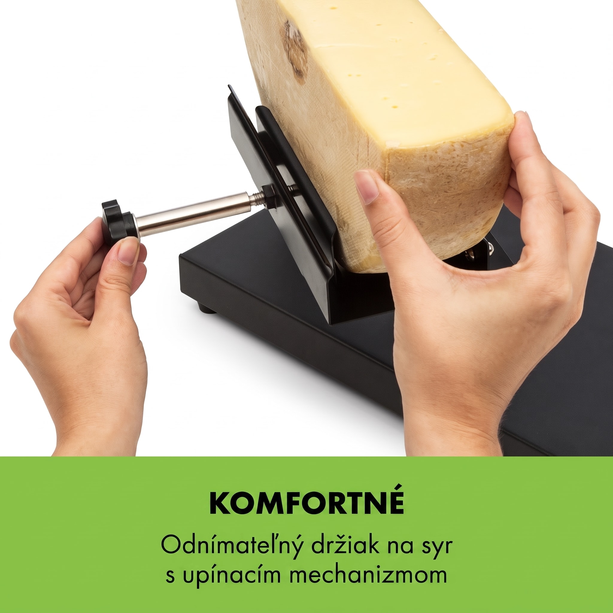 Klarstein Appenzell Peak, raclette gril, 1000 W, termostatový prepínač, čierny – Obrázok 4