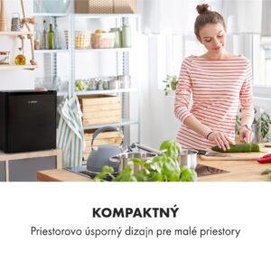 Klarstein Garfield Eco, mini mraznička, 33 l, energet. trieda E+, 4 hviezdičky, kompaktná