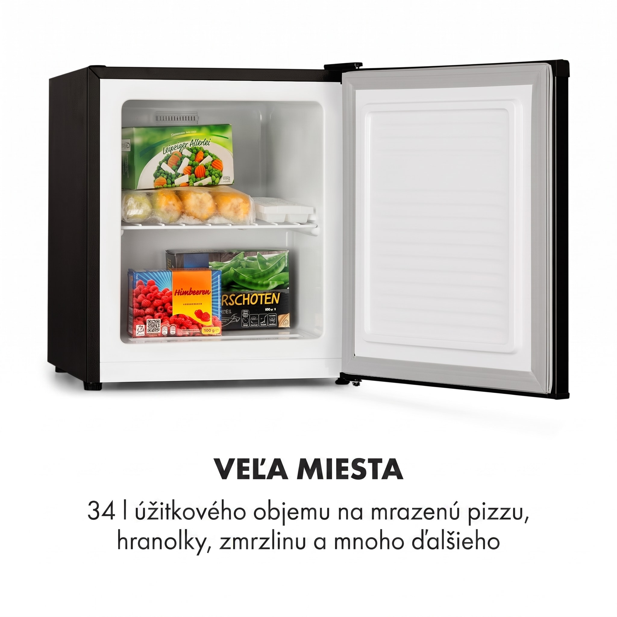 Klarstein Garfield Eco, mini mraznička, 33 l, energet. trieda E+, 4 hviezdičky, kompaktná – Obrázok 2